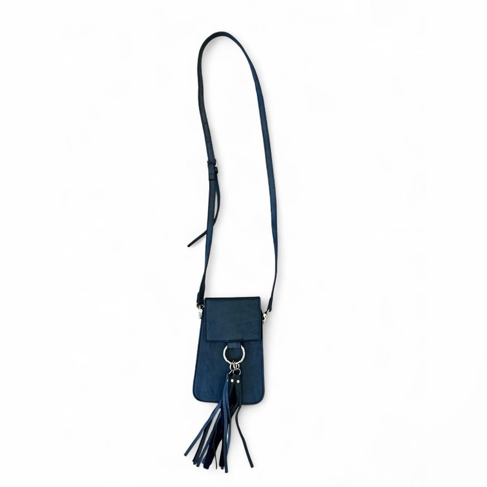 Mellow World Cellphone Holder With Fringe Purse Bag 8"
